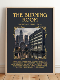 The Burning Room Minimalist Book Poster by Michael Connelly – image 2