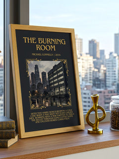 The Burning Room Minimalist Book Poster by Michael Connelly – image 3