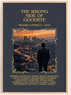 The Wrong Side of Goodbye Minimalist Book Poster by Michael Connelly – image 1