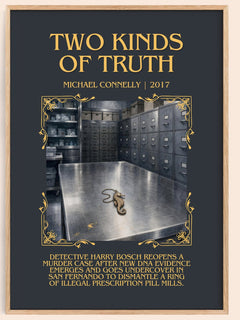 Two Kinds of Truth Minimalist Book Poster by Michael Connelly – image 1