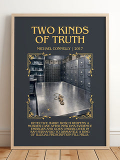Two Kinds of Truth Minimalist Book Poster by Michael Connelly – image 2