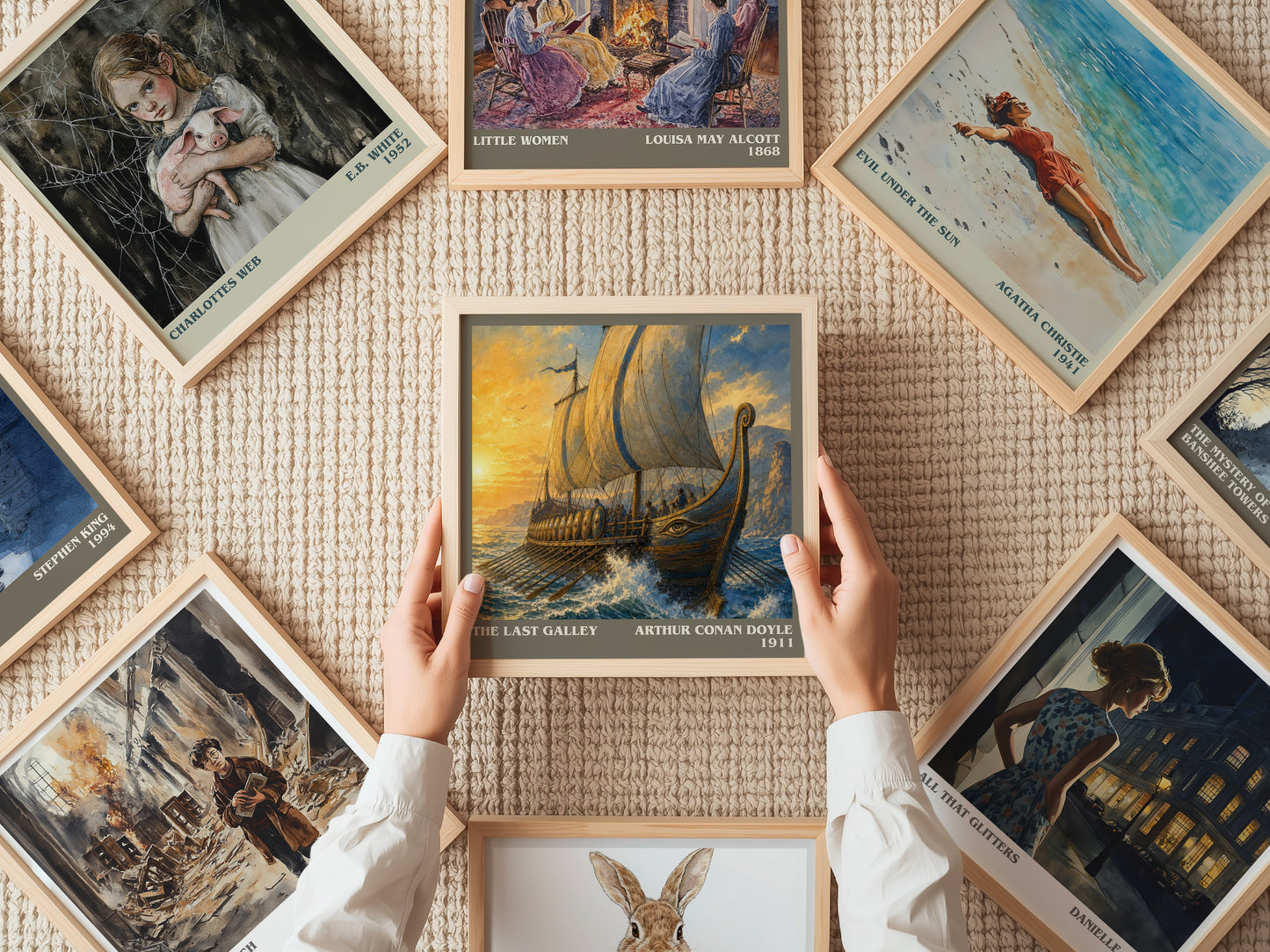 The Last Galley literary book poster framed on wall – historical fiction wall art