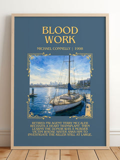 Blood Work Minimalist Book Poster by Michael Connelly – image 2