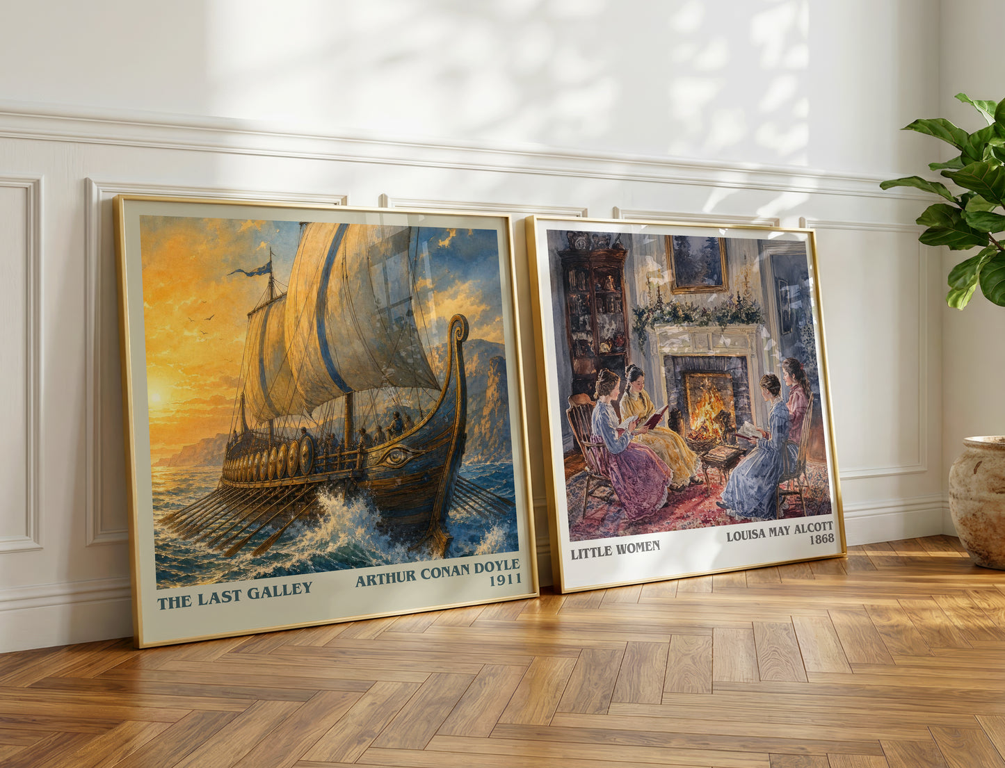 The Last Galley literary print on bookshelf – Arthur Conan Doyle fan gift