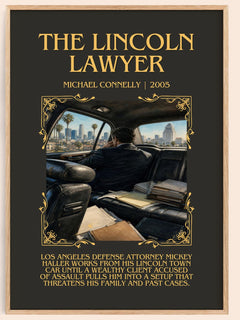 The Lincoln Lawyer Minimalist Book Poster by Michael Connelly – image 1