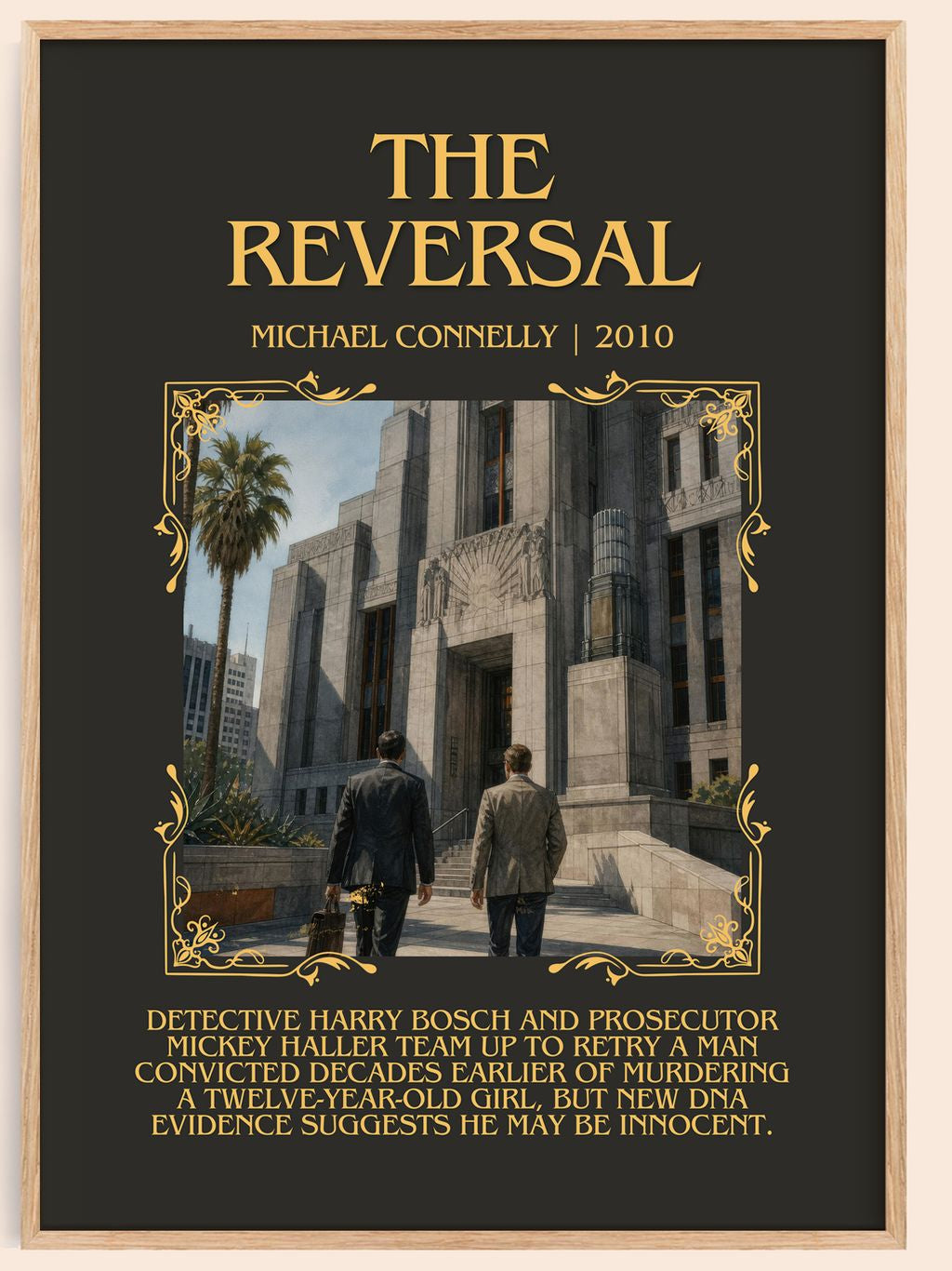 The Reversal Minimalist Book Poster by Michael Connelly – book poster