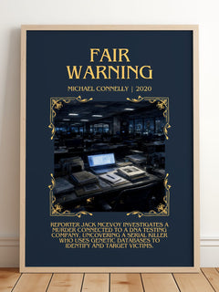 Fair Warning Minimalist Book Poster by Michael Connelly – image 2