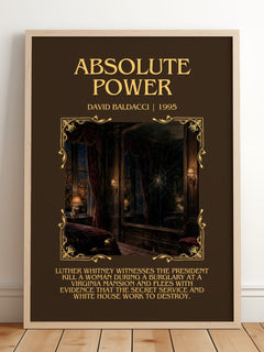 Absolute Power Minimalist Book Poster by David Baldacci – image 2