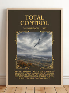 Total Control Minimalist Book Poster by David Baldacci – image 2