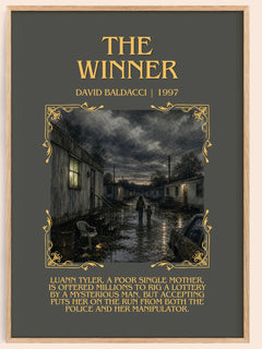 The Winner Minimalist Book Poster by David Baldacci – image 1