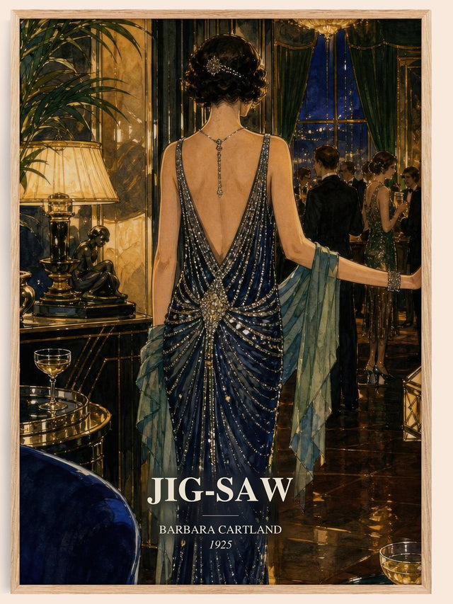 Jig-Saw Book Watercolour Illustration by Barbara Cartland
