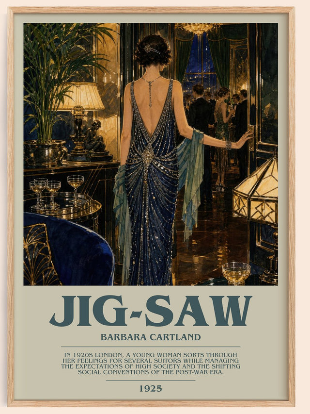 Jig-Saw Bookish Wall Art by Barbara Cartland