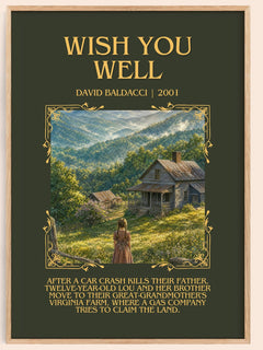 Wish You Well Minimalist Book Poster by David Baldacci – image 1