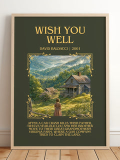 Wish You Well Minimalist Book Poster by David Baldacci – image 2
