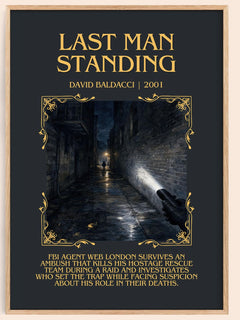Last Man Standing Minimalist Book Poster by David Baldacci – image 1