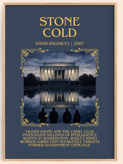Stone Cold Minimalist Book Poster by David Baldacci – image 1
