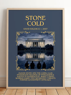 Stone Cold Minimalist Book Poster by David Baldacci – image 2