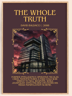 The Whole Truth Minimalist Book Poster by David Baldacci – image 1