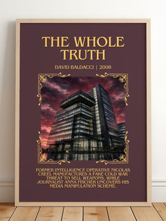 The Whole Truth Minimalist Book Poster by David Baldacci – image 2