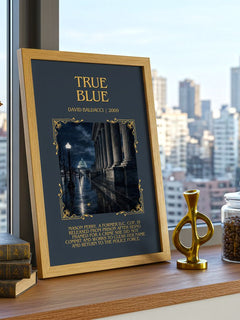 True Blue Minimalist Book Poster by David Baldacci – image 3