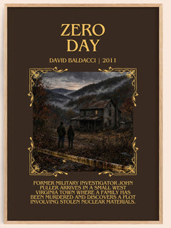 Zero Day Minimalist Book Poster by David Baldacci – image 1