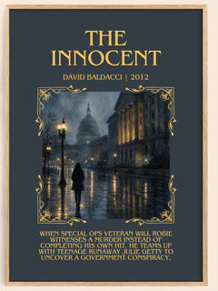 The Innocent Minimalist Book Poster by David Baldacci – image 1