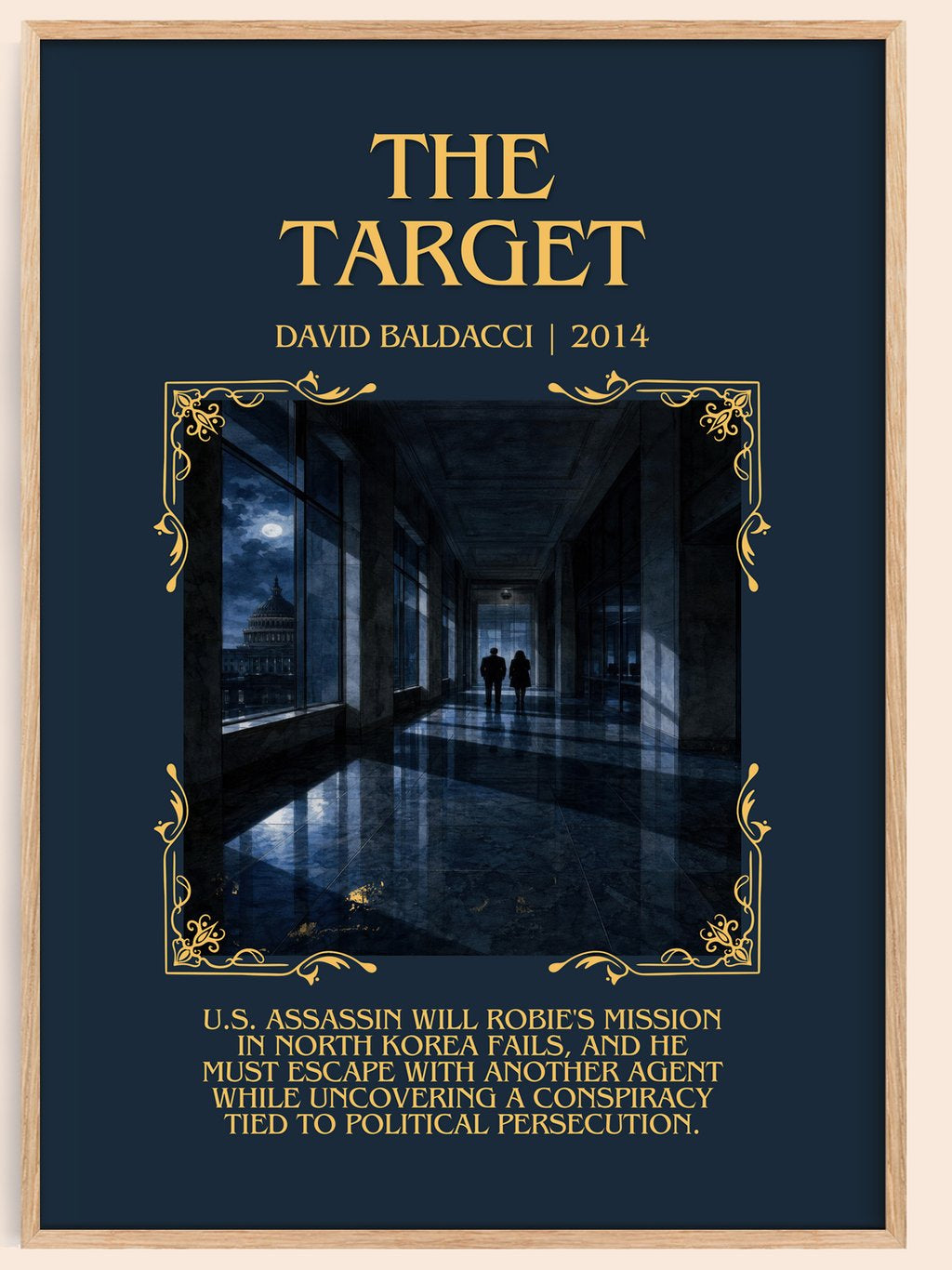 The Target Minimalist Book Poster by David Baldacci – book poster