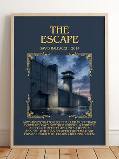 The Escape Minimalist Book Poster by David Baldacci – image 2
