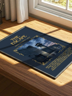 The Escape Minimalist Book Poster by David Baldacci – image 4