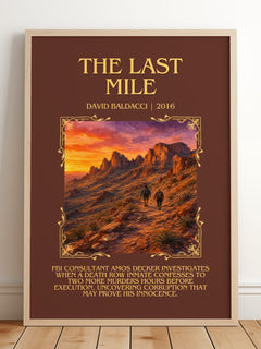 The Last Mile Minimalist Book Poster by David Baldacci – image 2