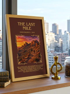 The Last Mile Minimalist Book Poster by David Baldacci – image 3