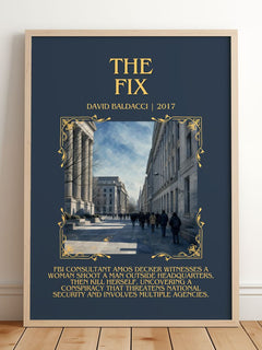 The Fix Minimalist Book Poster by David Baldacci – image 2