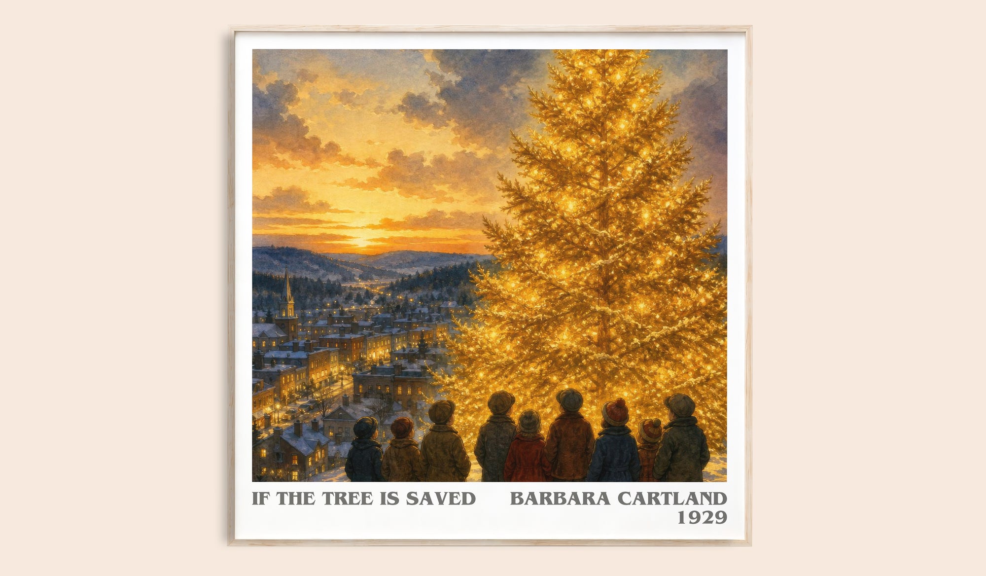 If The Tree Is Saved literary book poster by Barbara Cartland – framed literary art print