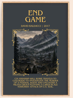 End Game Minimalist Book Poster by David Baldacci – image 1