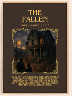 The Fallen Minimalist Book Poster by David Baldacci – book poster