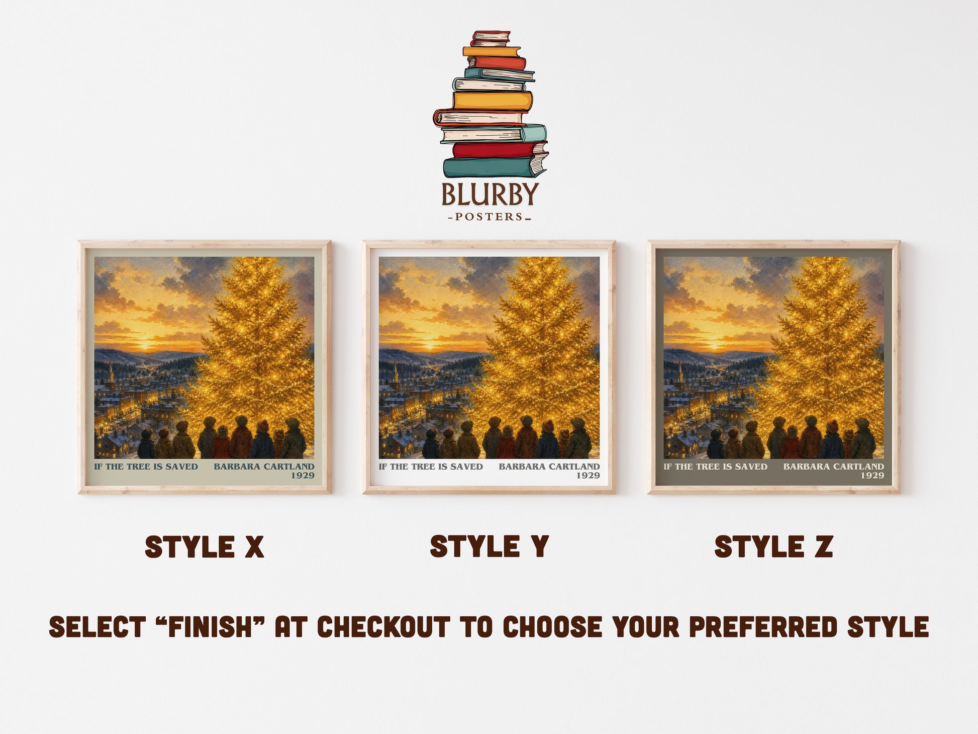If The Tree Is Saved literary print in frame leaning in hallway – romance wall art