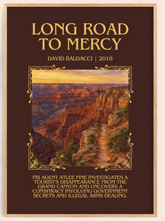 Long Road to Mercy Minimalist Book Poster by David Baldacci – image 1