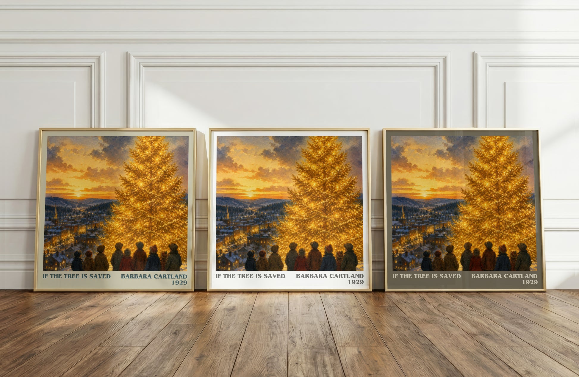 If The Tree Is Saved literary art print colour and style options – Barbara Cartland book art