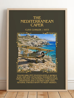 The Mediterranean Caper Minimalist Book Poster by Clive Cussler – image 2