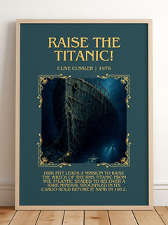 Raise the Titanic! Minimalist Book Poster by Clive Cussler – image 2