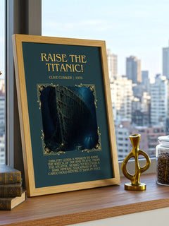 Raise the Titanic! Minimalist Book Poster by Clive Cussler – image 3