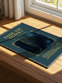 Raise the Titanic! Minimalist Book Poster by Clive Cussler – image 4
