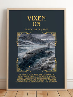 Vixen 03 Minimalist Book Poster by Clive Cussler – image 2