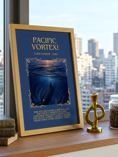 Pacific Vortex! Minimalist Book Poster by Clive Cussler – image 3