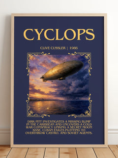 Cyclops Minimalist Book Poster by Clive Cussler – image 2
