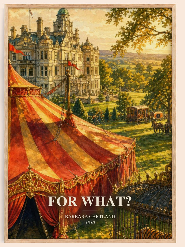 For What? Book Watercolour Illustration by Barbara Cartland