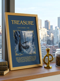 Treasure Minimalist Book Poster by Clive Cussler – image 3