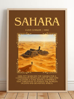 Sahara Minimalist Book Poster by Clive Cussler – image 2