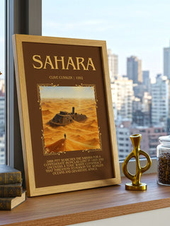 Sahara Minimalist Book Poster by Clive Cussler – image 3