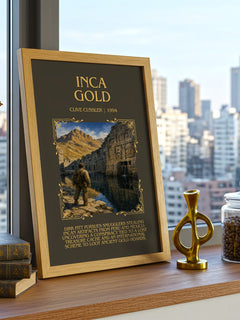 Inca Gold Minimalist Book Poster by Clive Cussler – image 3